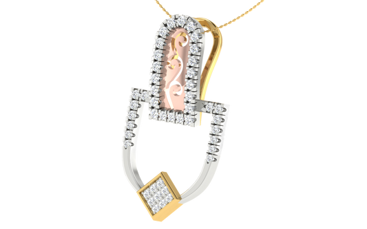 Aurelia Halo Gold & Diamond Pendant
