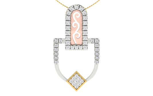 Aurelia Halo Gold & Diamond Pendant