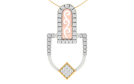 Aurelia Halo Gold & Diamond Pendant