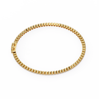 Regal Glow Yellow Gold Diamond Tennis Bracelet