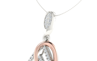 Infinity Grace Two-Tone Diamond Pendant