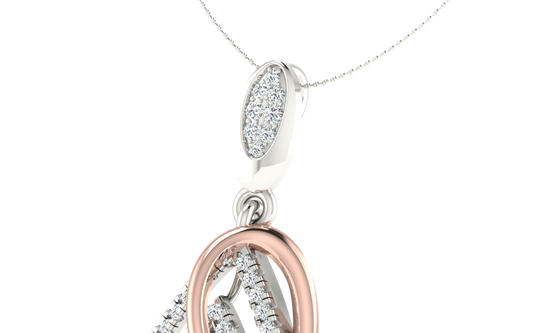 Infinity Grace Two-Tone Diamond Pendant