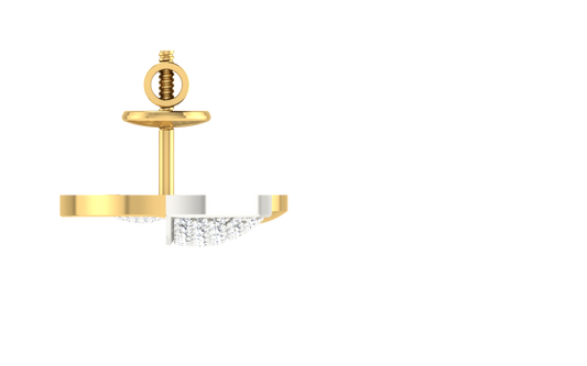 Royal Cascade Two-Tone Diamond Drop Earrings