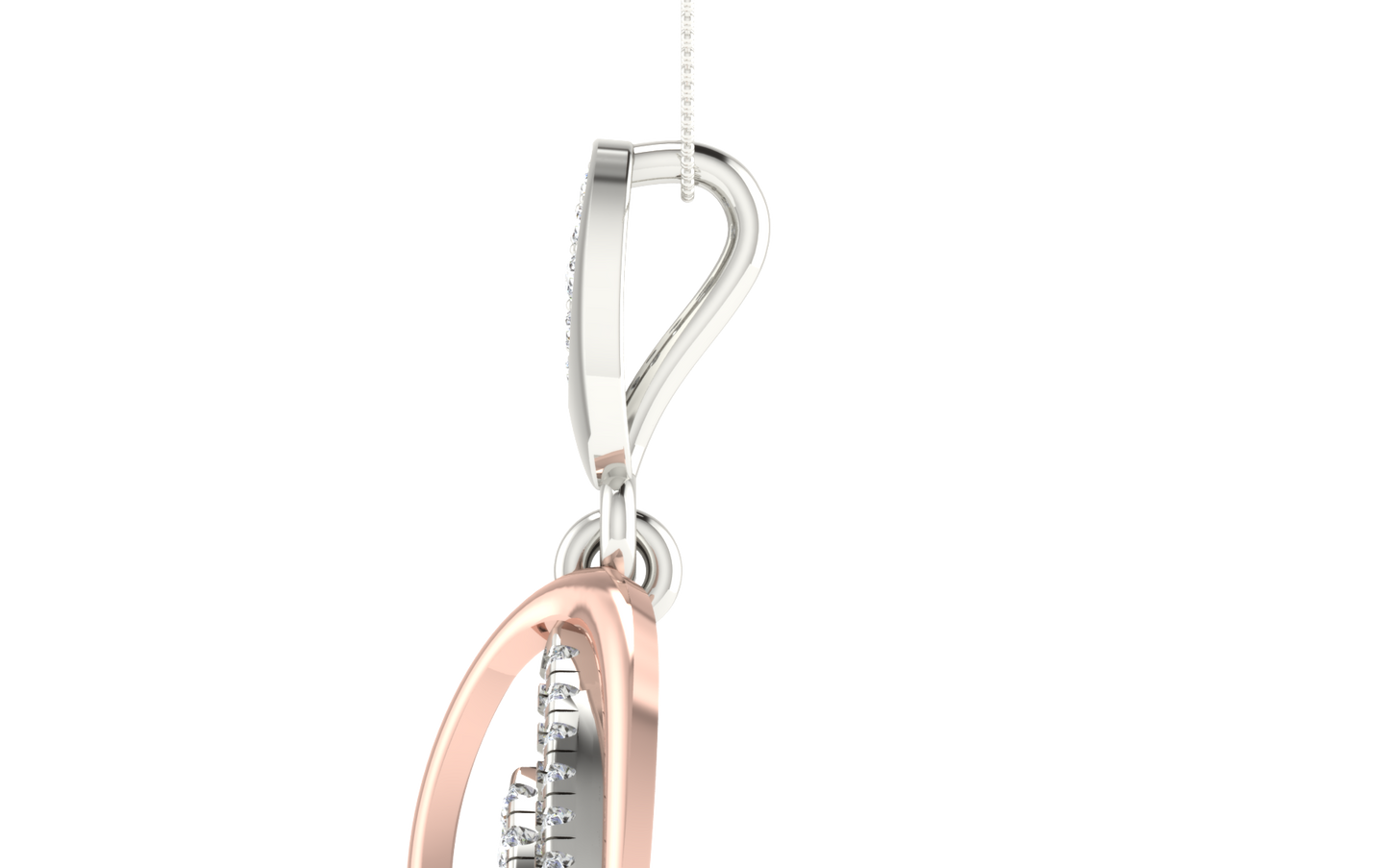 Infinity Grace Two-Tone Diamond Pendant