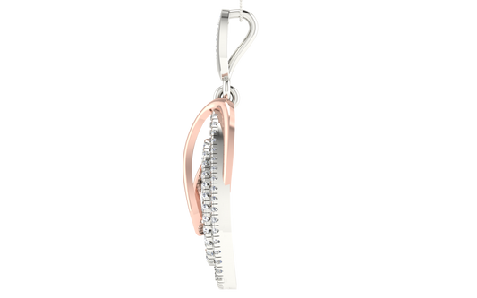 Infinity Grace Two-Tone Diamond Pendant