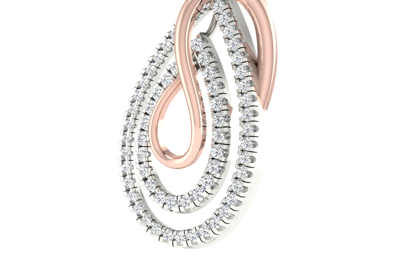 Infinity Grace Two-Tone Diamond Pendant