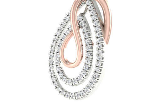 Infinity Grace Two-Tone Diamond Pendant