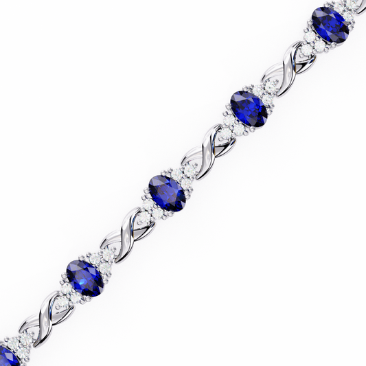 Luminous Elegance Diamond Tennis white gold  Bracelet