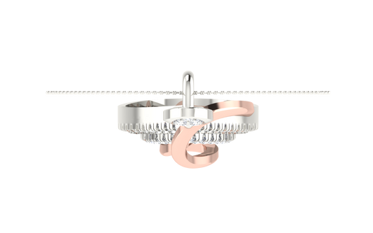 Infinity Grace Two-Tone Diamond Pendant