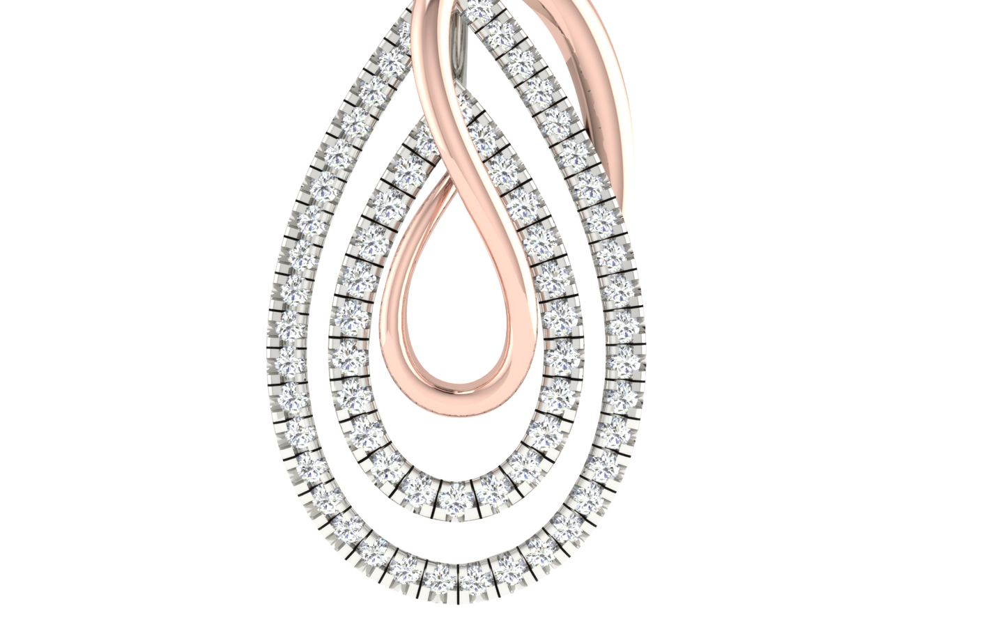 Infinity Grace Two-Tone Diamond Pendant