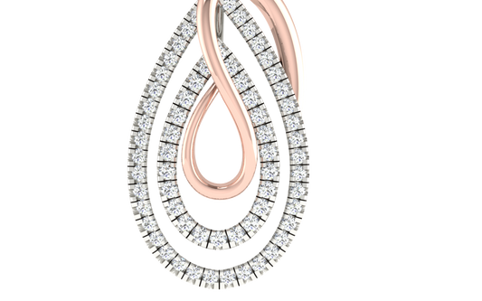 Infinity Grace Two-Tone Diamond Pendant