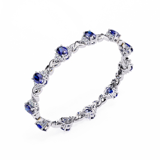 Luminous Elegance Diamond Tennis white gold  Bracelet