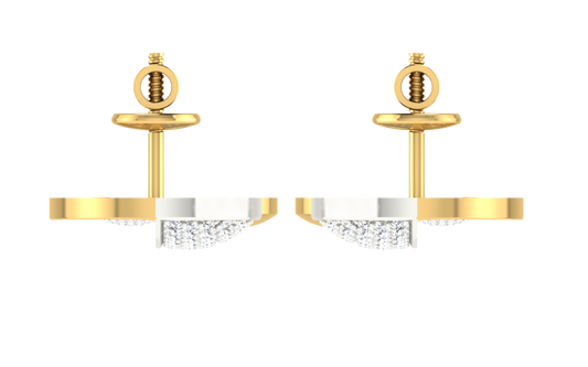 Royal Cascade Two-Tone Diamond Drop Earrings