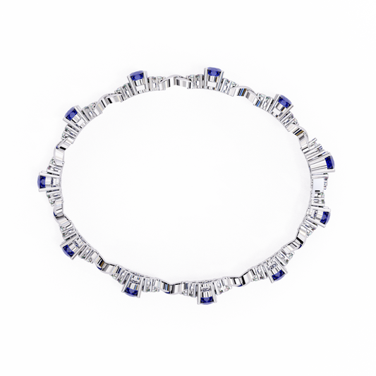 Luminous Elegance Diamond Tennis white gold  Bracelet